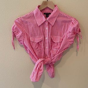 Tommy Hilfiger Pink Gingham Button Down